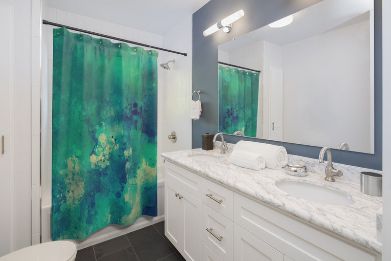 Load image into Gallery viewer, Green Dream Shower Curtain-Degree T Shirts