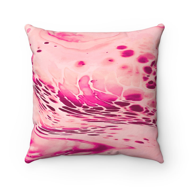 Load image into Gallery viewer, Pink Fluid Square Pillow-Degree T Shirts