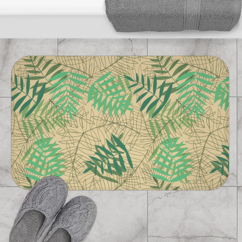 Load image into Gallery viewer, Green Bouquet bath mat-Degree T Shirts