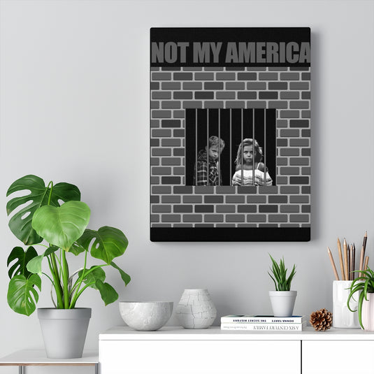 NOT MY AMERICA Canvas-Degree T Shirts
