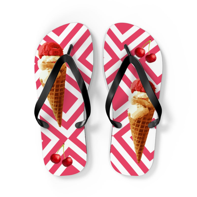 Load image into Gallery viewer, Scream Ice Cream flip flops