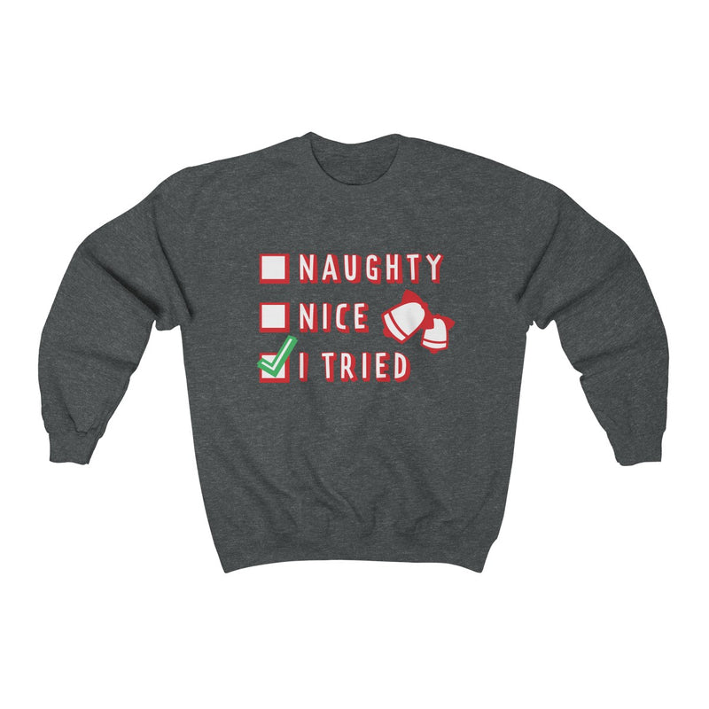 Load image into Gallery viewer, Naughty or Nice Unisex heavy blend™ crewneck sweatshirt-Degree T Shirts
