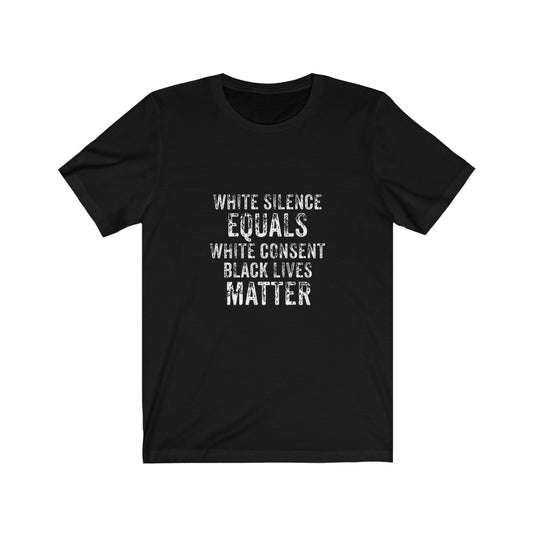 White SILENCE-Degree T Shirts