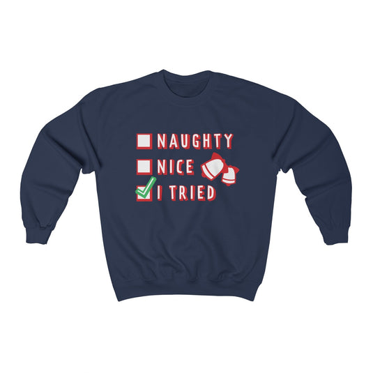Naughty or Nice Unisex heavy blend™ crewneck sweatshirt-Degree T Shirts