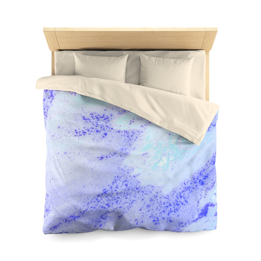 Blue Wave Microfiber Duvet Cover-Degree T Shirts