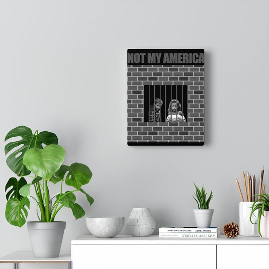 NOT MY AMERICA Canvas-Degree T Shirts