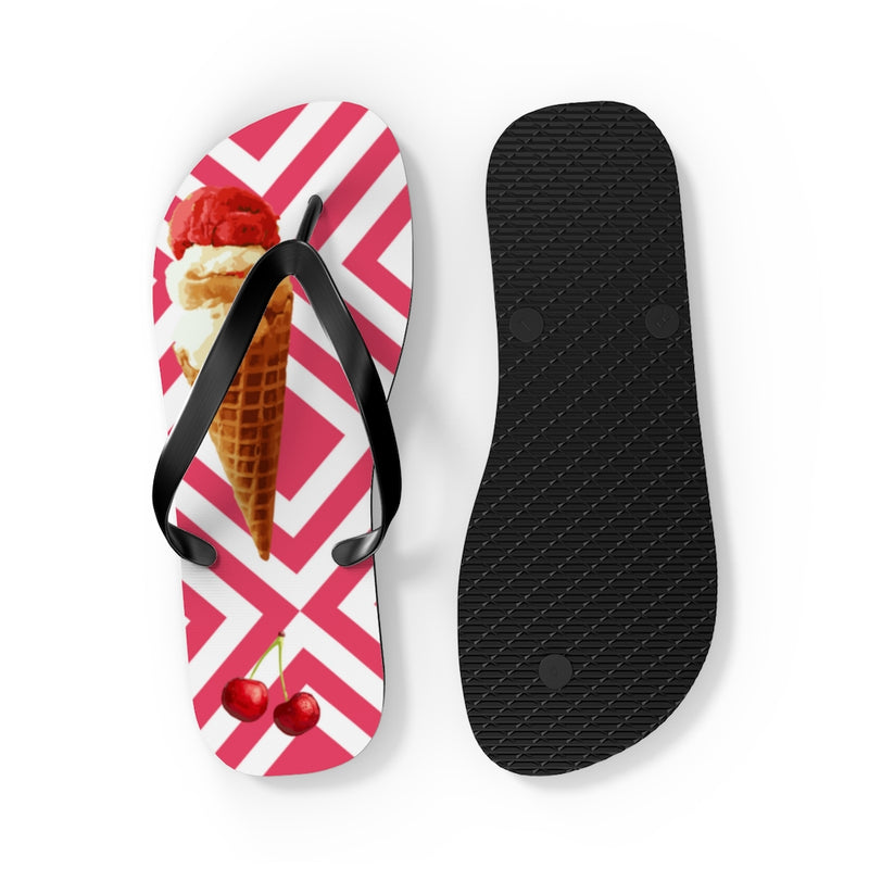 Load image into Gallery viewer, Scream Ice Cream flip flops