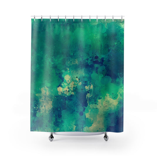 Green Dream Shower Curtain-Degree T Shirts