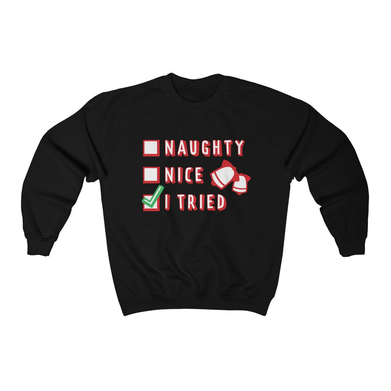Load image into Gallery viewer, Naughty or Nice Unisex heavy blend™ crewneck sweatshirt-Degree T Shirts