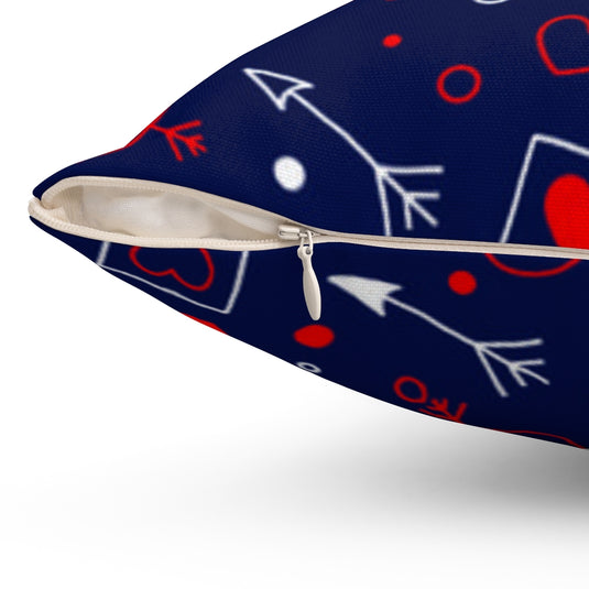 Heart and Arrow square pillow-Degree T Shirts