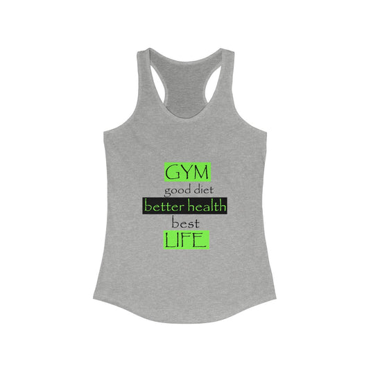 GYM...LIFE Racerback-Degree T Shirts