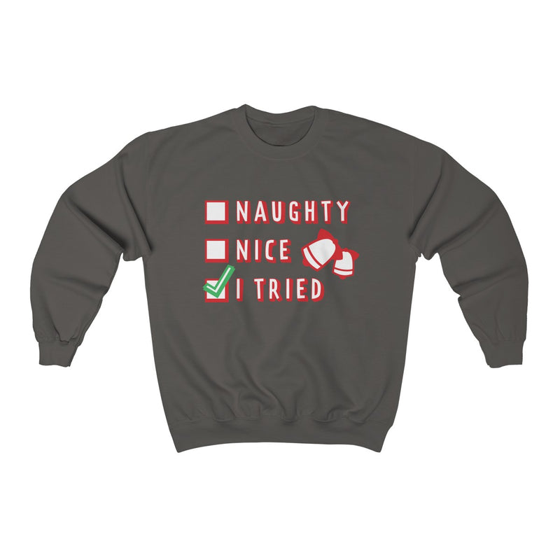 Load image into Gallery viewer, Naughty or Nice Unisex heavy blend™ crewneck sweatshirt-Degree T Shirts