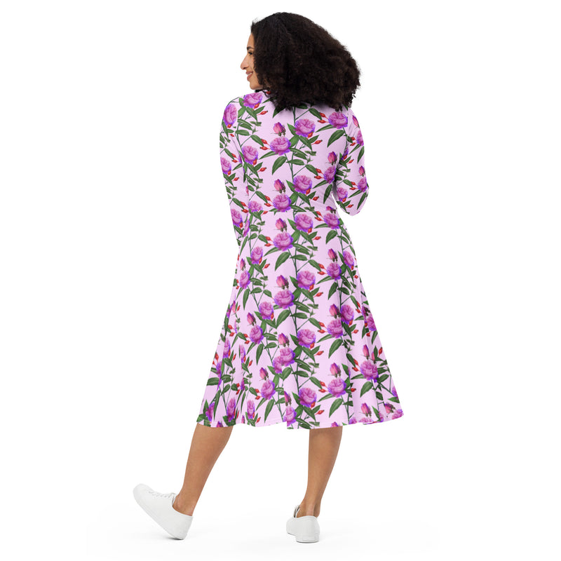 Load image into Gallery viewer, Harper long sleeve midi dress