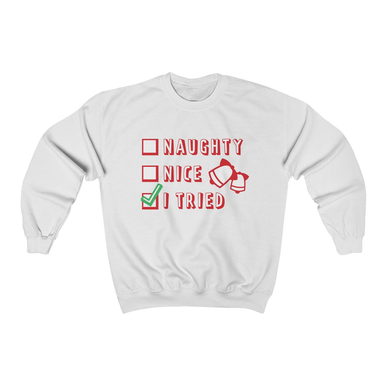 Load image into Gallery viewer, Naughty or Nice Unisex heavy blend™ crewneck sweatshirt-Degree T Shirts