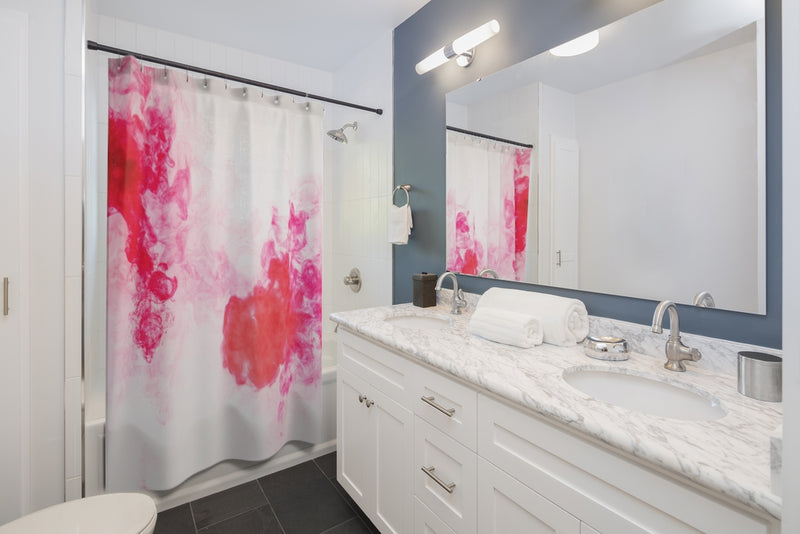 Load image into Gallery viewer, Red Haze Shower Curtain-Degree T Shirts