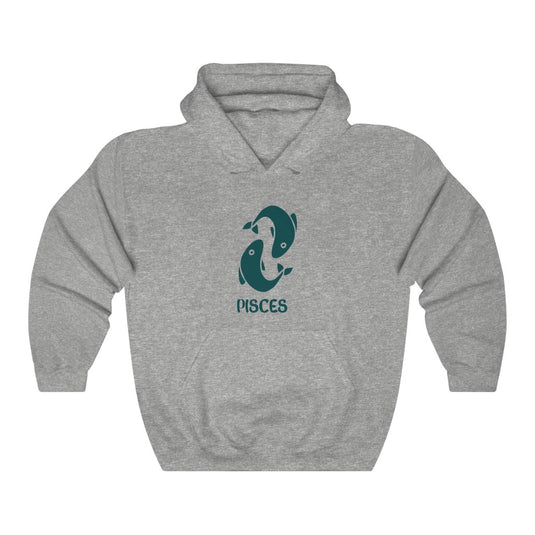 PISCES Heavy Blend™ Hooded Sweatshirt-Degree T Shirts