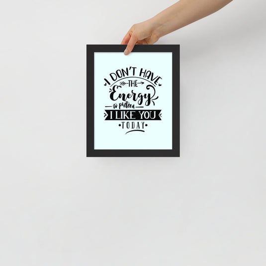 No Energy wall art-Degree T Shirts