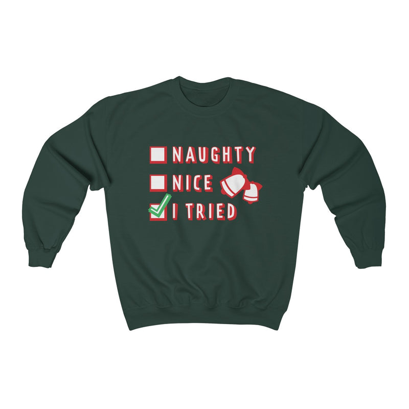 Load image into Gallery viewer, Naughty or Nice Unisex heavy blend™ crewneck sweatshirt-Degree T Shirts