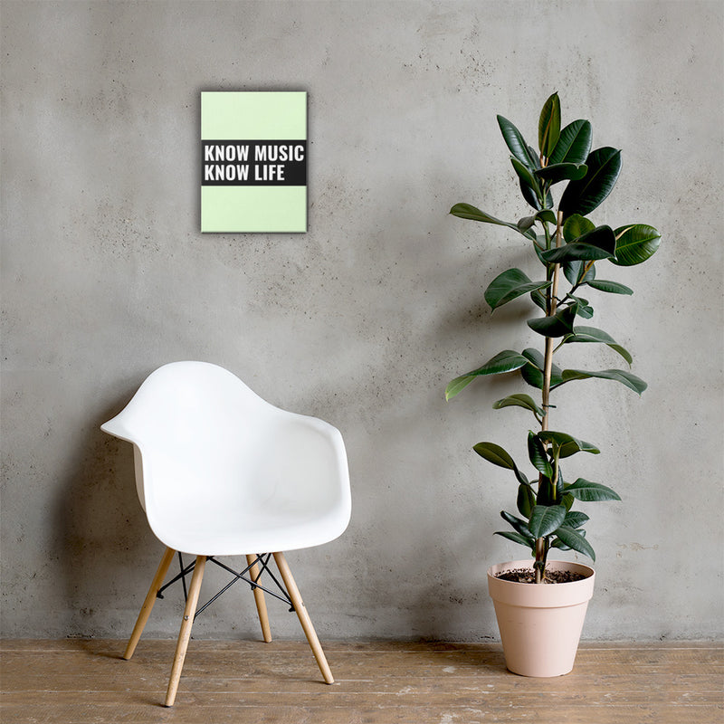 Load image into Gallery viewer, KNOW MUSIC KNOW LIFE Canvas-Degree T Shirts