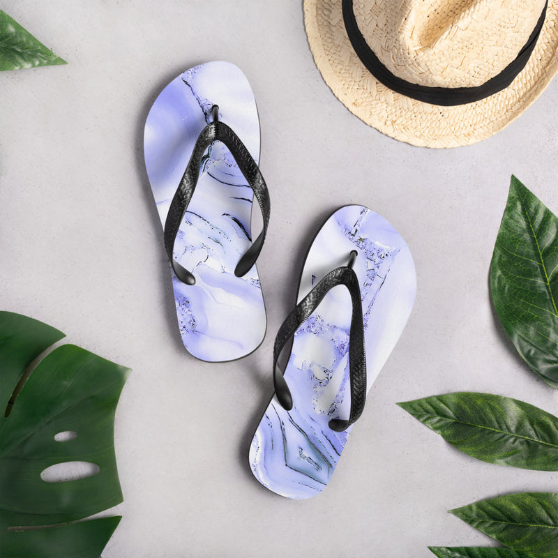 Load image into Gallery viewer, Blue Crystal Flip-Flops-Degree T Shirts