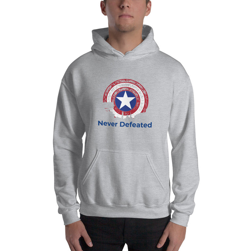 Load image into Gallery viewer, "Never Defeated" Hoodie-Degree T Shirts