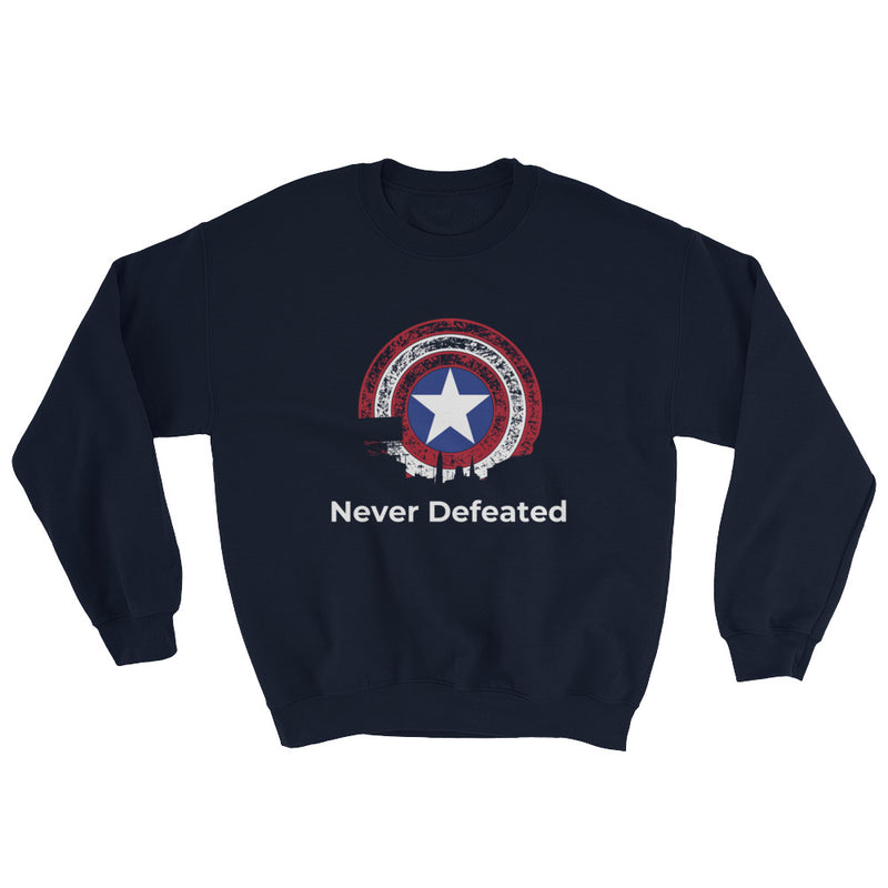 Load image into Gallery viewer, "Never Defeated" sweatshirt-Degree T Shirts
