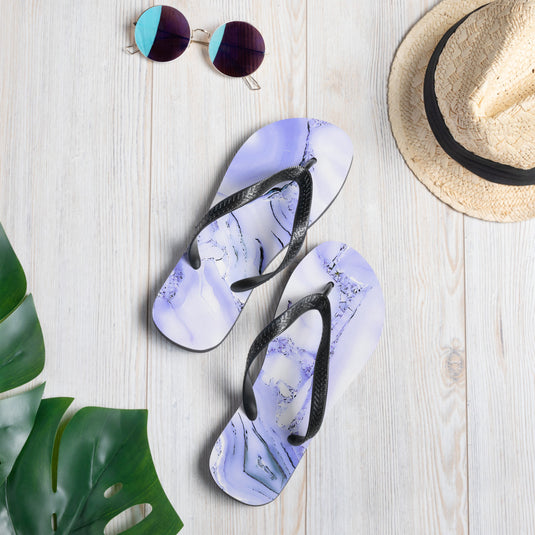 Blue Crystal Flip-Flops-Degree T Shirts