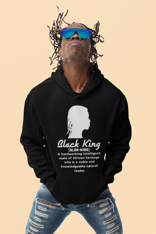Black King hoodie-Degree T Shirts