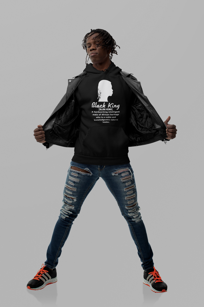 Load image into Gallery viewer, Black King hoodie-Degree T Shirts
