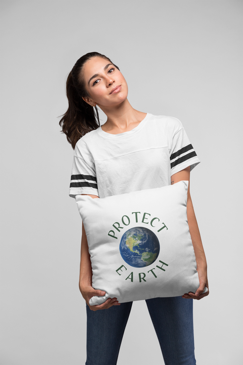 Load image into Gallery viewer, PROTECT EARTH pillow-Degree T Shirts