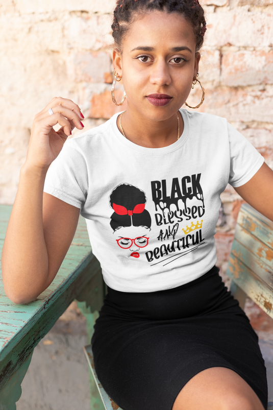Black Blessed and Beautiful-Degree T Shirts