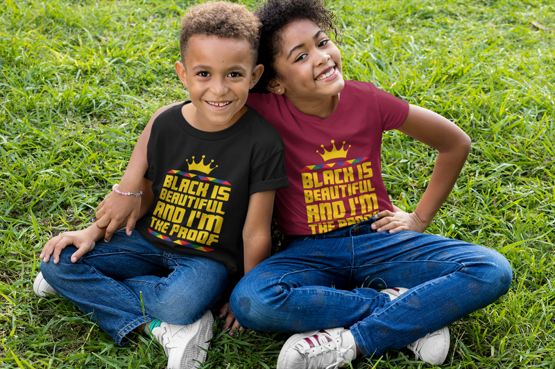 Load image into Gallery viewer, Black is Beautiful (Youth)-Degree T Shirts