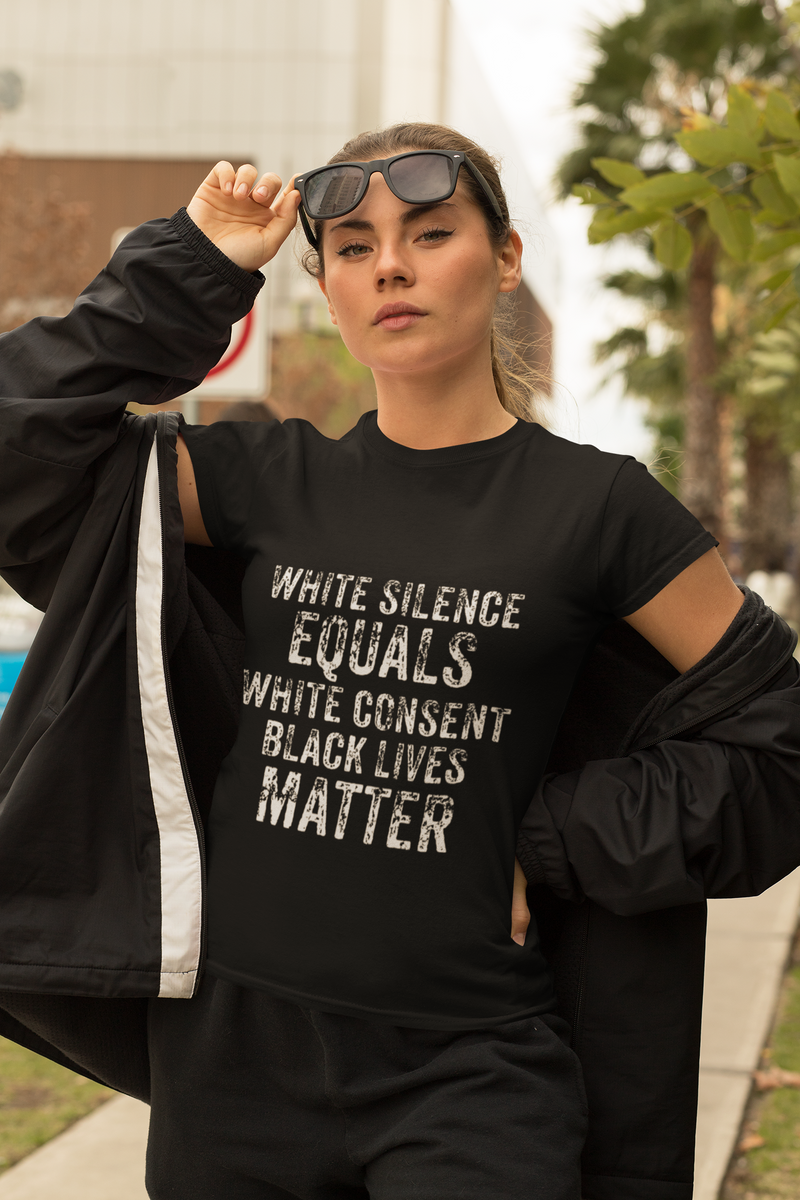 Load image into Gallery viewer, White SILENCE-Degree T Shirts