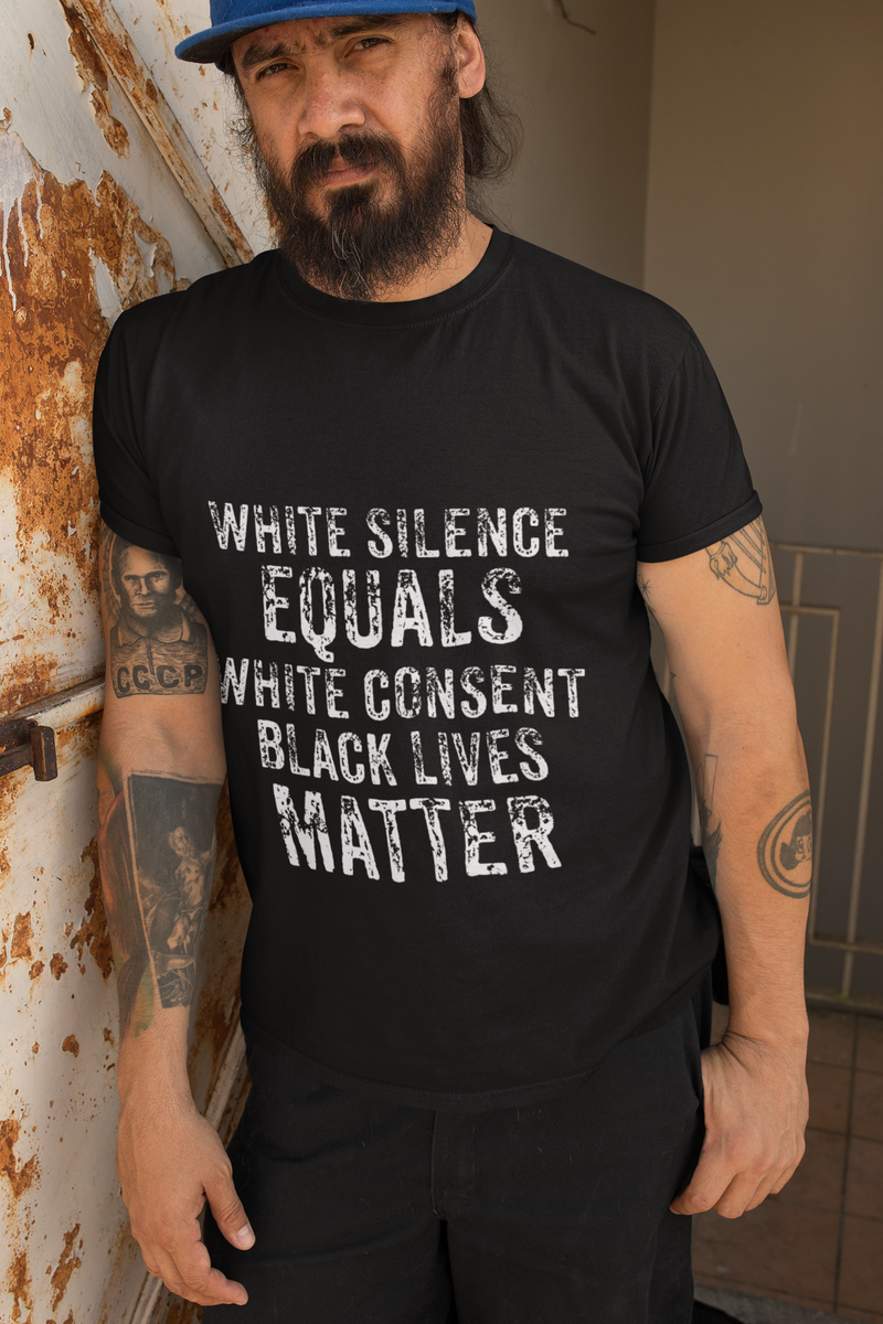 Load image into Gallery viewer, White SILENCE-Degree T Shirts