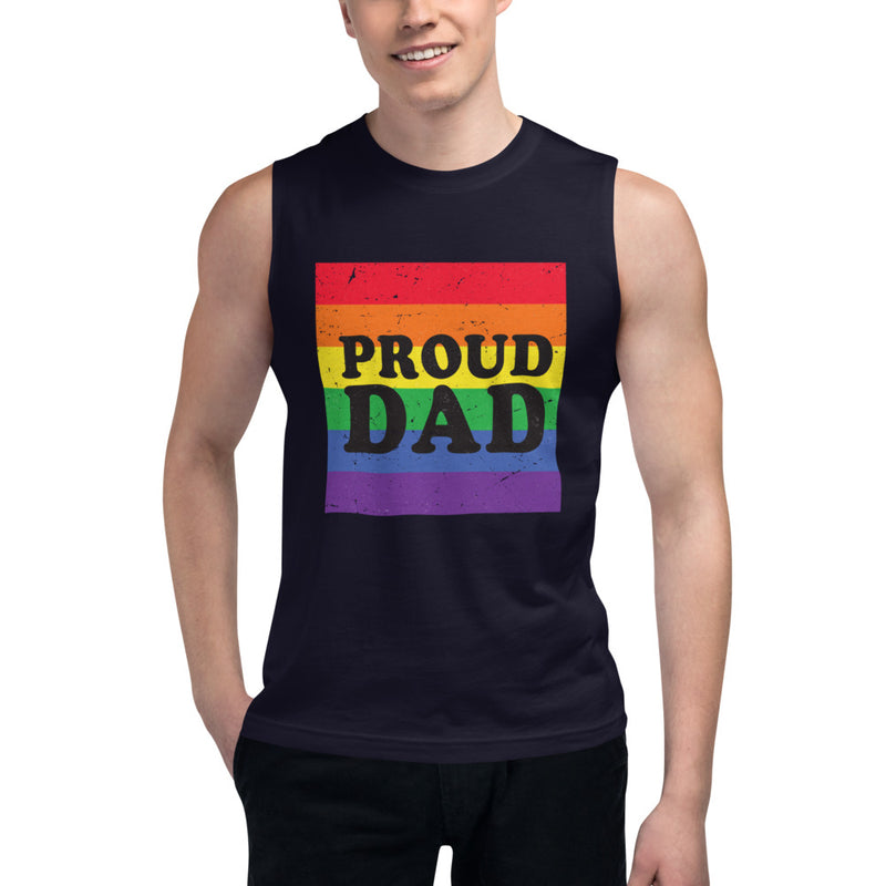 Load image into Gallery viewer, Proud DAD muscle-Degree T Shirts