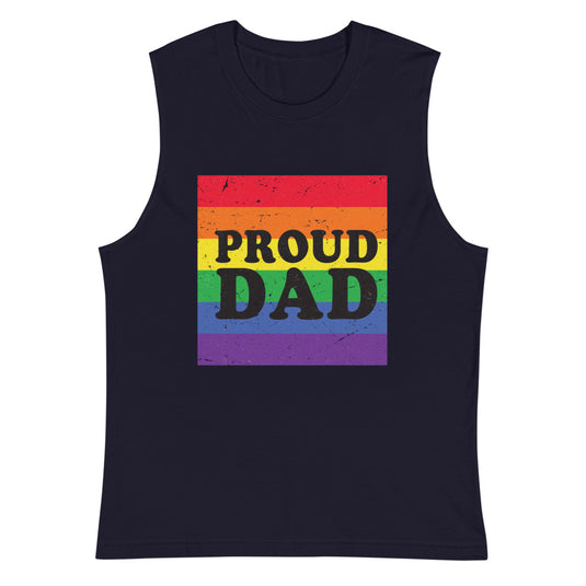 Proud DAD muscle-Degree T Shirts