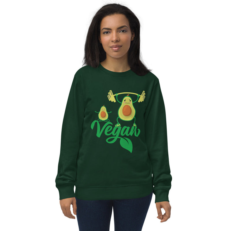 Load image into Gallery viewer, Vegan Workout organic sweatshirt-Degree T Shirts
