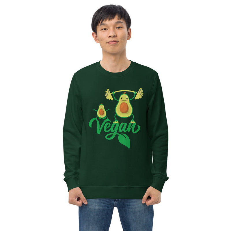 Load image into Gallery viewer, Vegan Workout organic sweatshirt-Degree T Shirts