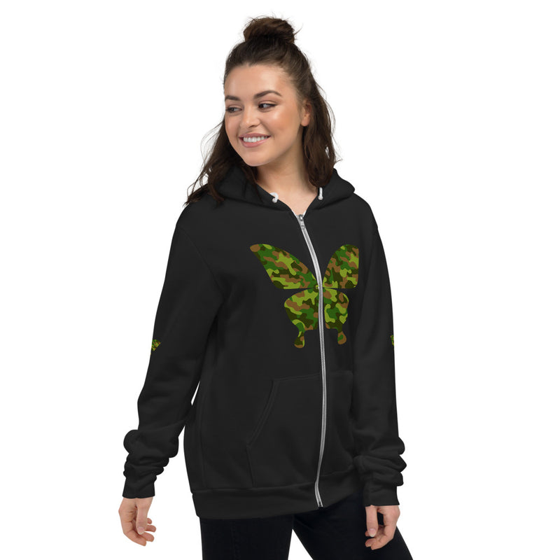 Load image into Gallery viewer, Camo Butterfly hoodie-Degree T Shirts