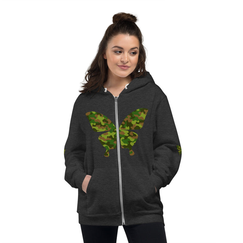 Load image into Gallery viewer, Camo Butterfly hoodie-Degree T Shirts