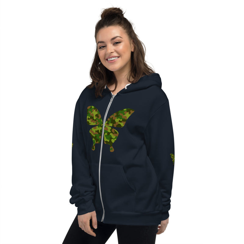 Load image into Gallery viewer, Camo Butterfly hoodie-Degree T Shirts