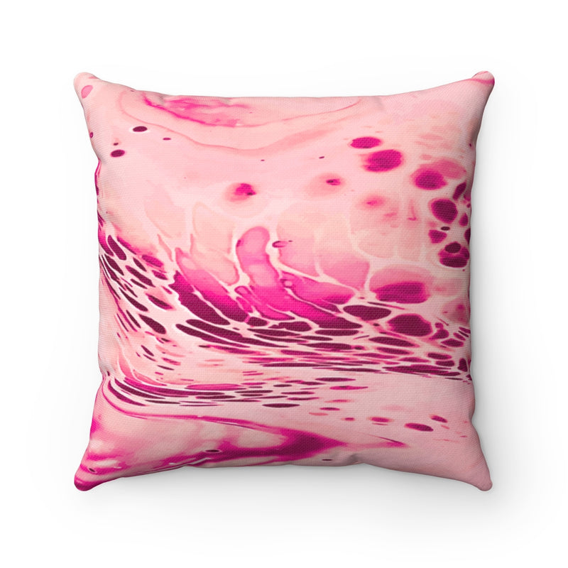 Load image into Gallery viewer, Pink Fluid Square Pillow-Degree T Shirts
