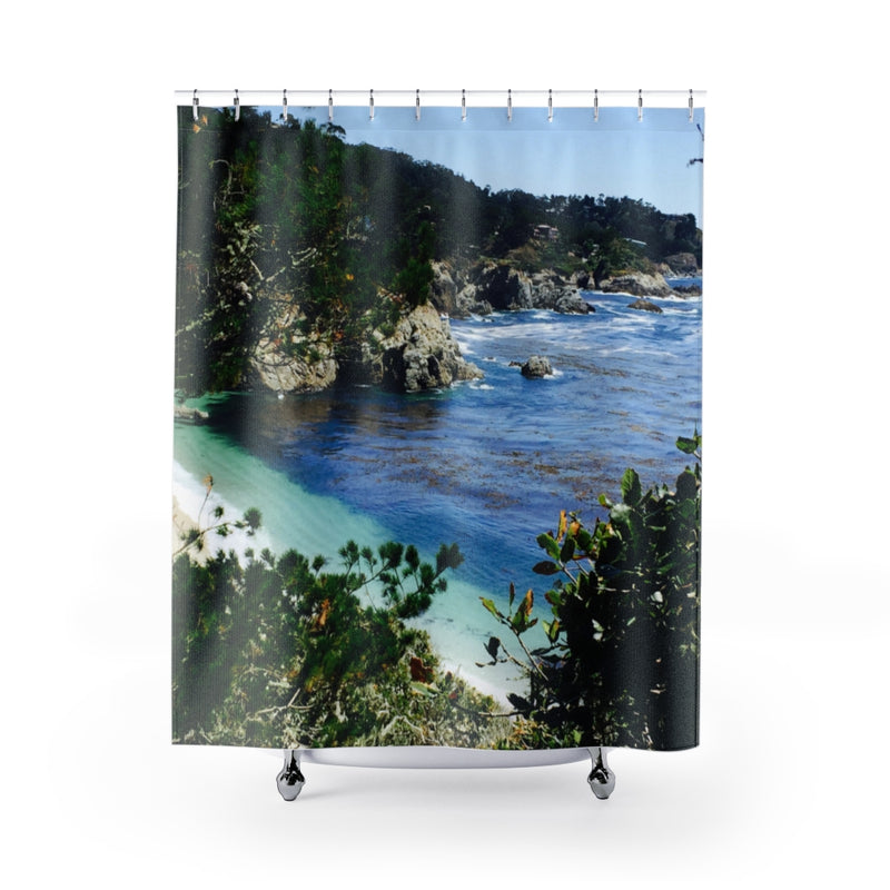 Load image into Gallery viewer, Blue Lagoon shower curtain-Degree T Shirts
