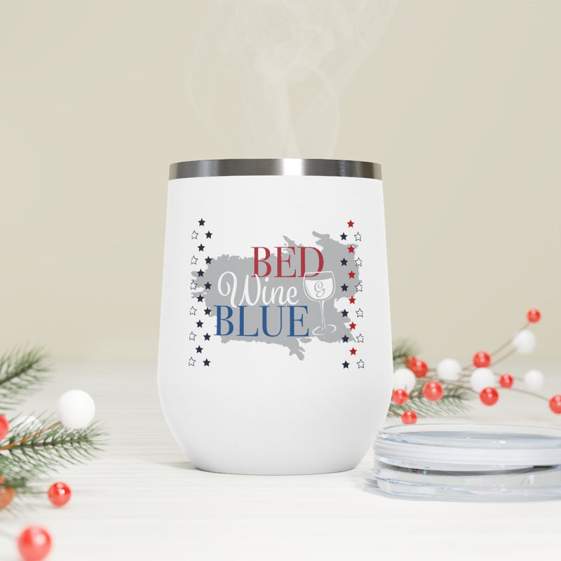 Load image into Gallery viewer, Red Wine &amp; Blue Tumbler-Degree T Shirts
