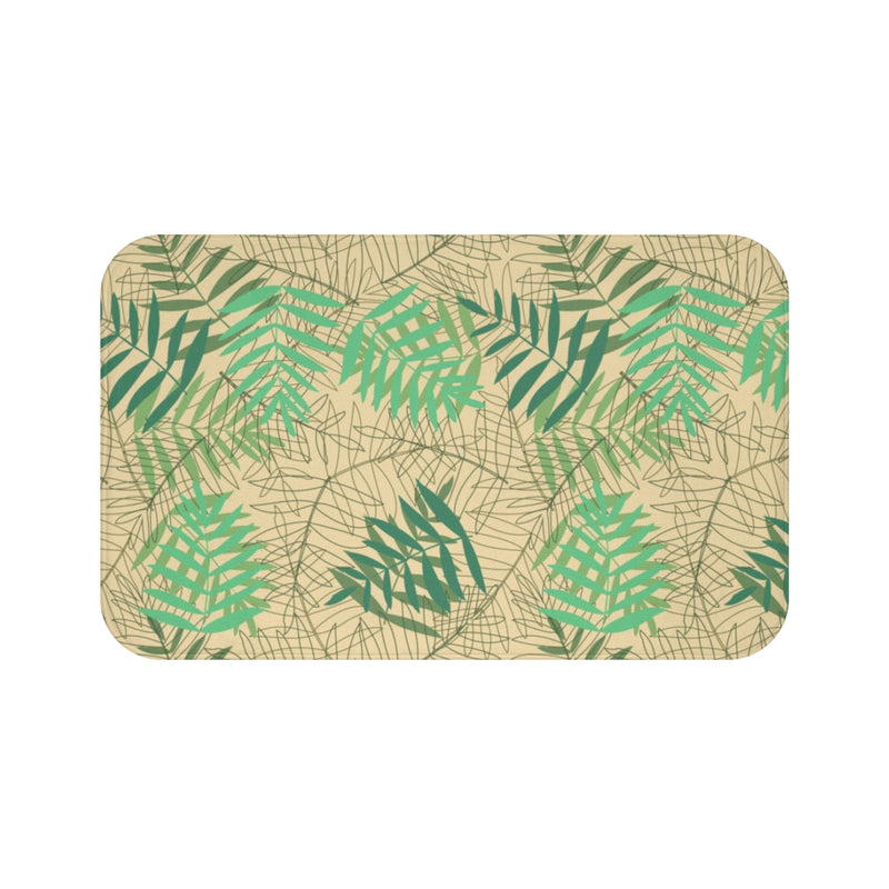 Load image into Gallery viewer, Green Bouquet bath mat-Degree T Shirts
