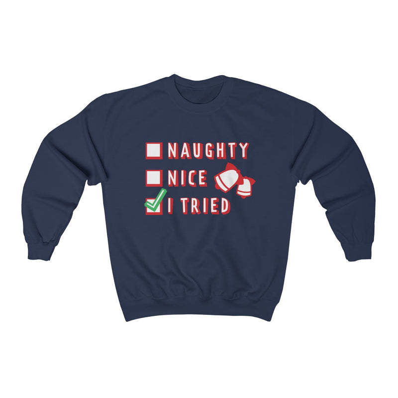 Load image into Gallery viewer, Naughty or Nice Unisex heavy blend™ crewneck sweatshirt-Degree T Shirts

