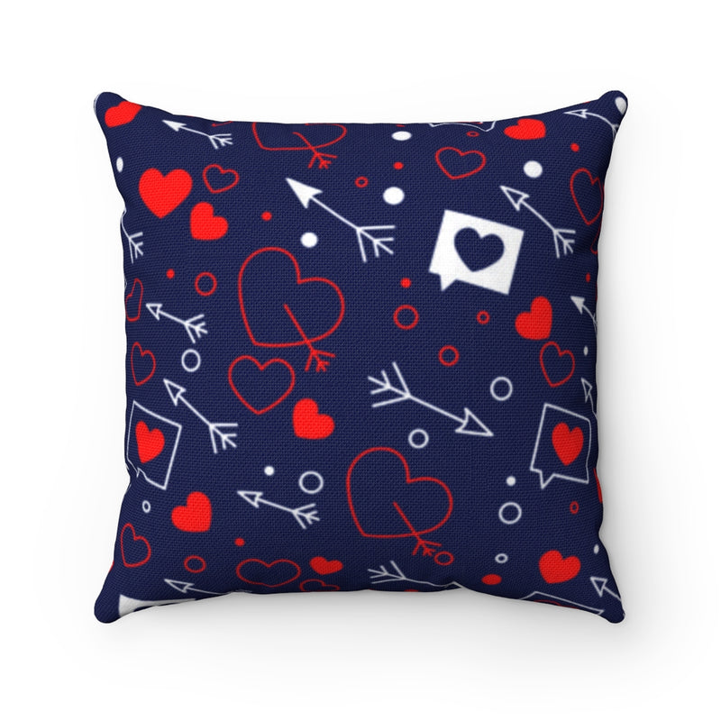 Load image into Gallery viewer, Heart and Arrow square pillow-Degree T Shirts
