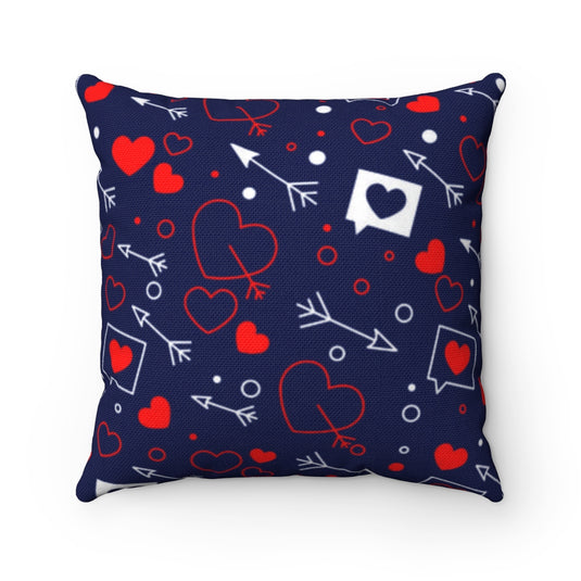 Heart and Arrow square pillow-Degree T Shirts