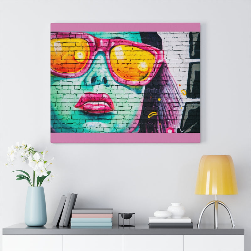 Load image into Gallery viewer, Pink Sunglasses canvas-Degree T Shirts
