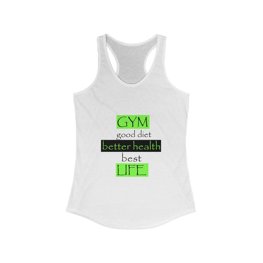 GYM...LIFE Racerback-Degree T Shirts
